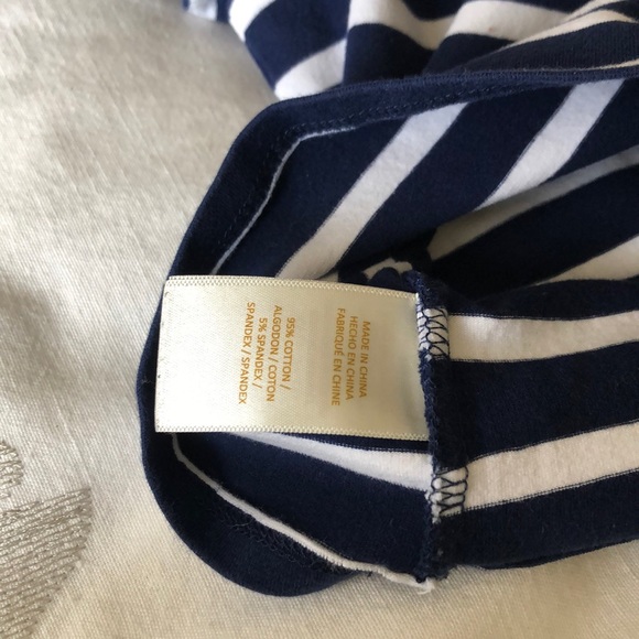 Kate Spade Short Sleeve Blue Striped T-Shirt 12M - Picture 4 of 6